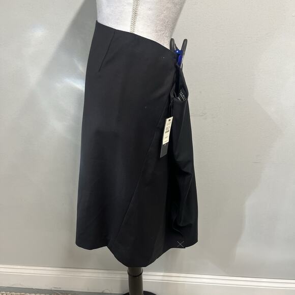 Talbots Skirt Plus size 20W Pet Classic Black Wool Straight Knee Stretch Career - Picture 5 of 10